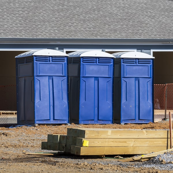 are there any restrictions on where i can place the porta potties during my rental period in Hickory Hill